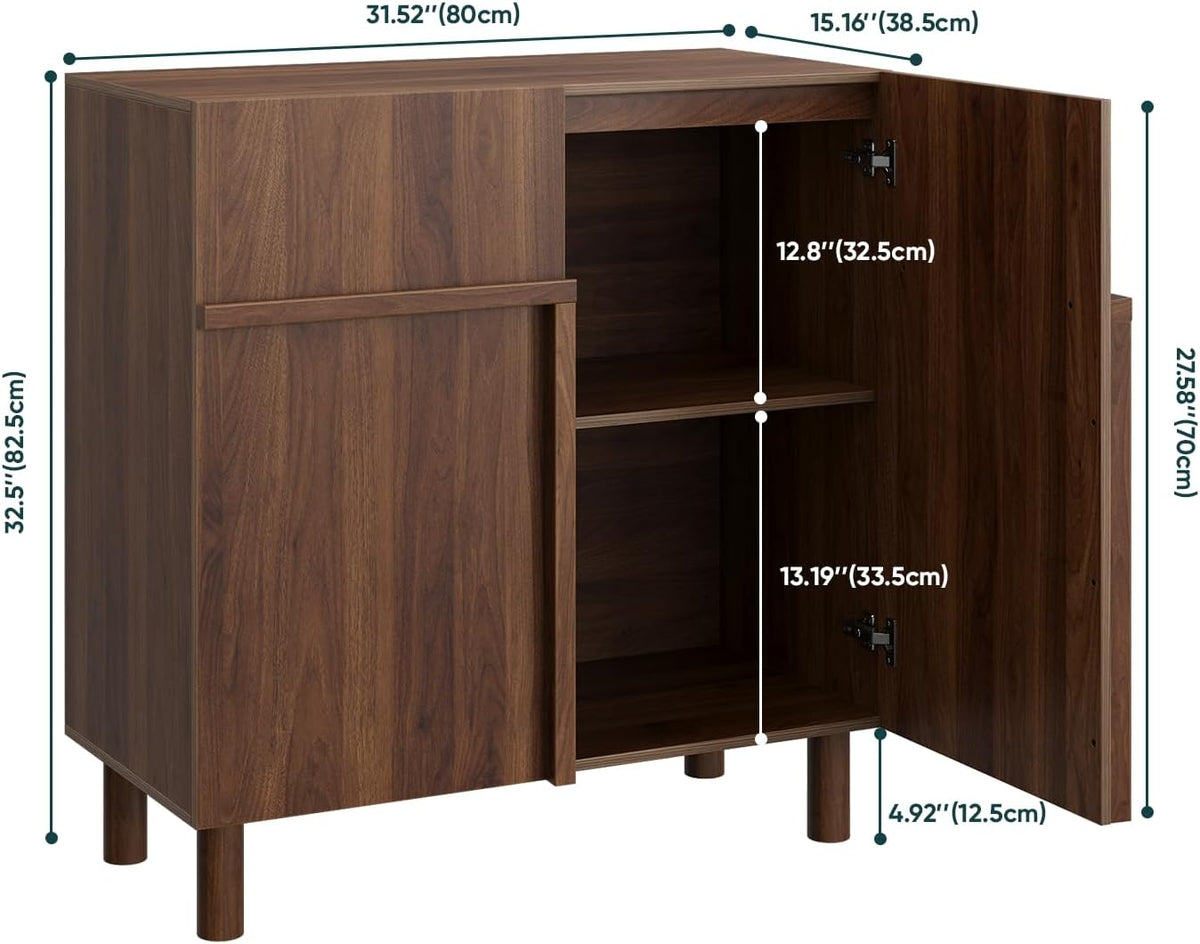 Modern Wooden Storage Sideboard Buffet Cabinet