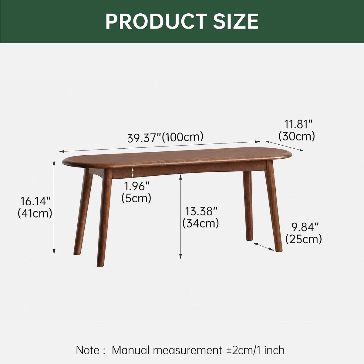 Solid Oak Farmhouse Indoor Dining Bench