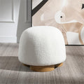 Modern Boucle Round Mushroom Foot Stool