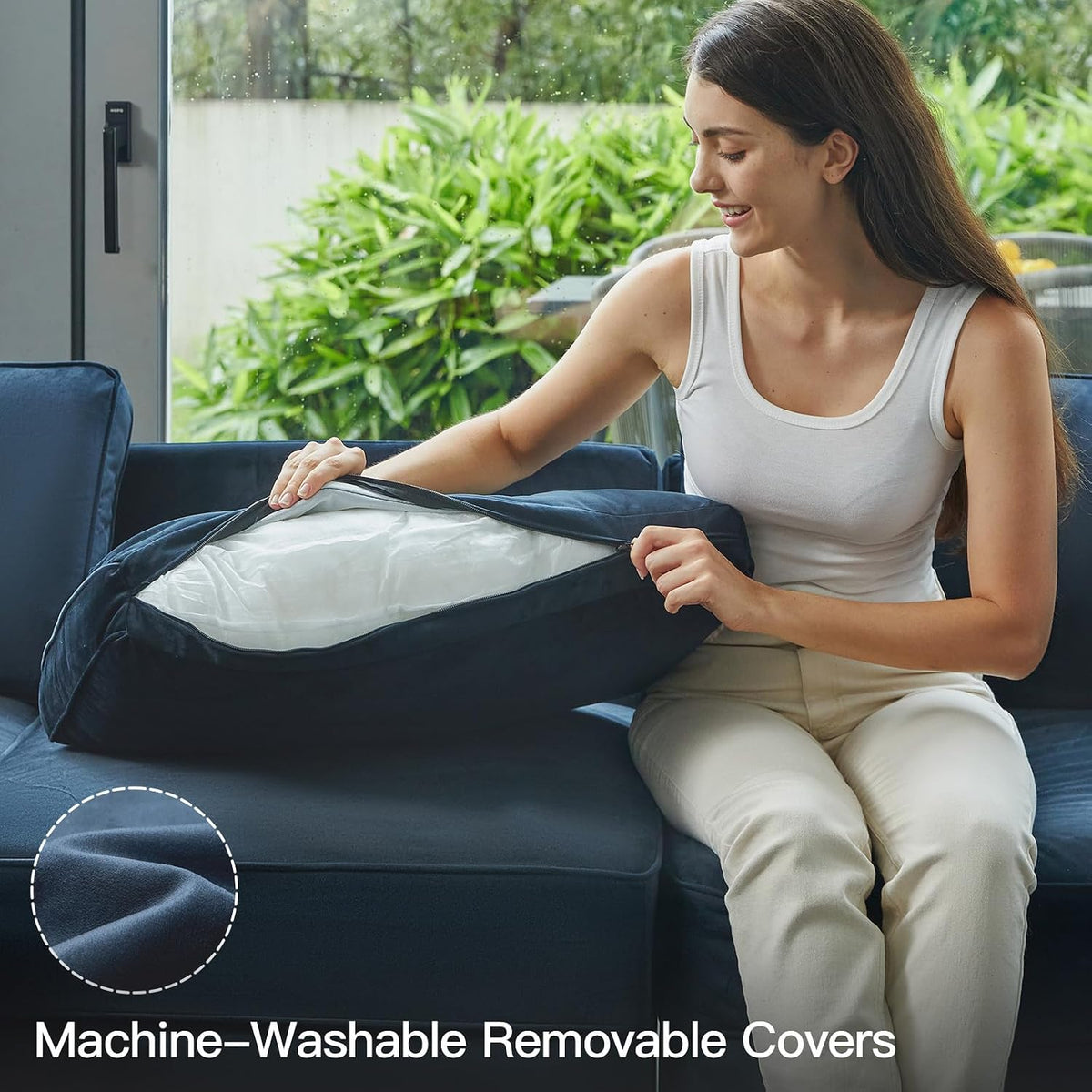 Velvet Modular Convertible Sectional Sofa