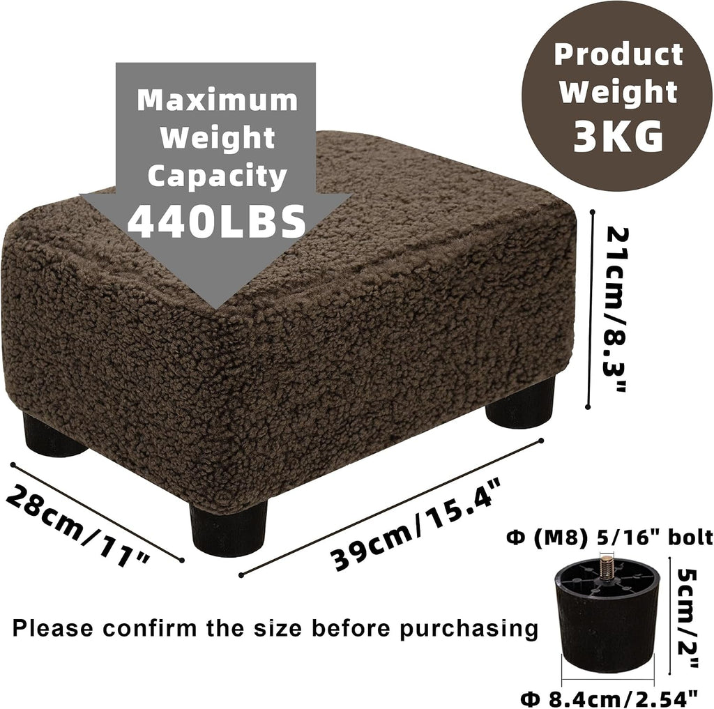 Soft Legged Small Foot Stool Ottoman
