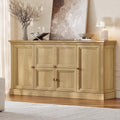 Farmhouse Large Wood Sideboard Buffet Cabinet