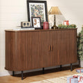 Sliding‑Door Wood Sideboard Buffet Cabinet