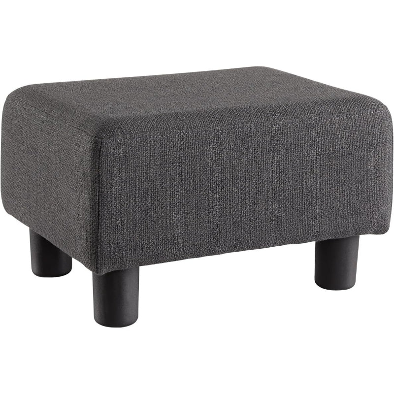 Upholstered Boucle Rectangular Foot Stool