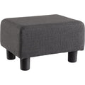 Upholstered Boucle Rectangular Foot Stool