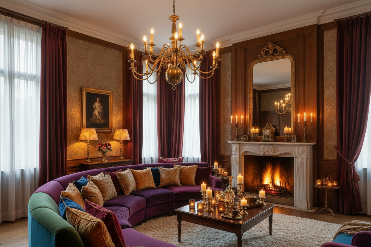 Velvet Sectional Sofa